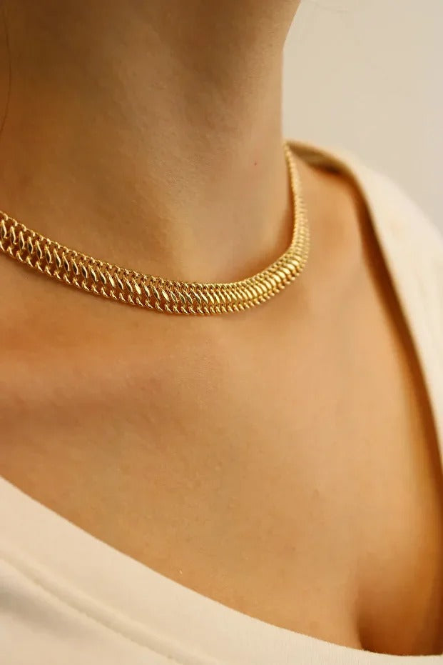 14 Carat Gold Italian Vienna Chain Necklace