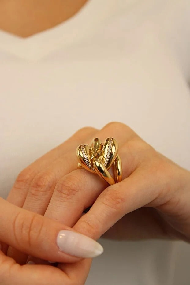 Fancy Gold Ring 14 Carat 8.21 grams