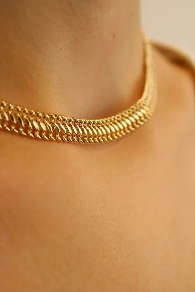 14 Carat Gold Italian Vienna Chain Necklace