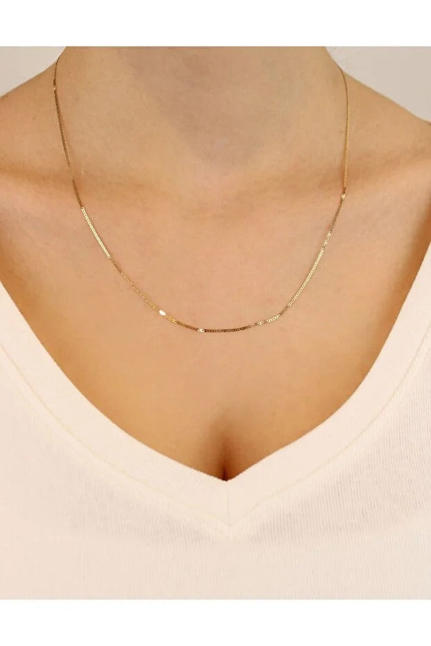 14 Carat Gold Ghost Chain