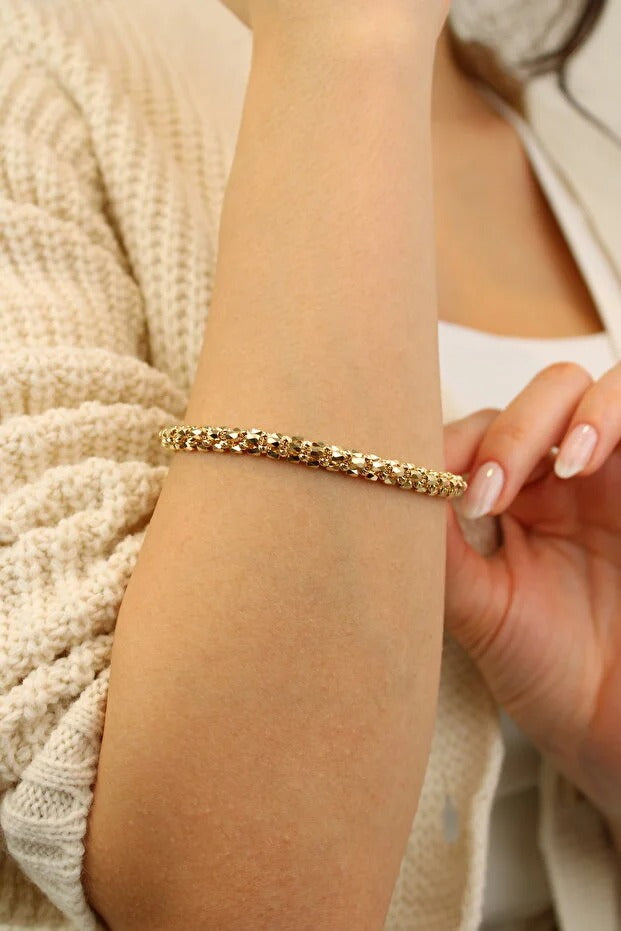 Dorika Bracelet 14 Carat Gold Bracelet 19 cm 10.39 grams