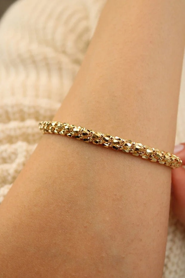 Dorika Bracelet 14 Carat Gold Bracelet 19 cm 10.39 grams