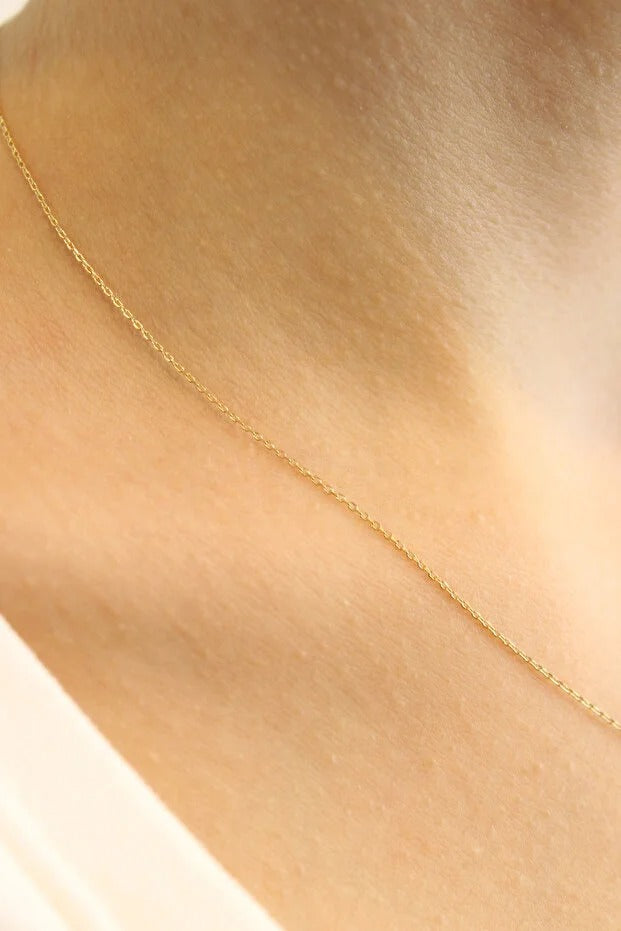 14 Carat Gold Infinity Shiny Stylish Necklace